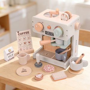 Nouvelle conception : Ensemble de cuisine en bois pour l'apprentissage précoce des enfants d'âge préscolaire – Mon petit café : Ensemble de jeu interactif pour enfants - Product Image 2