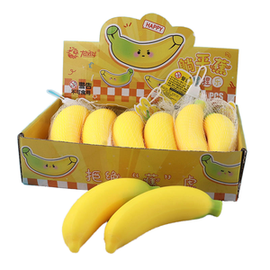 Wholesale Filled Sand TPE Banana Venting <b>Squeeze</b> Squishy Fidget Anti-Stress <b>Ball</b> Toy for Ages 14+ - Product Image 1
