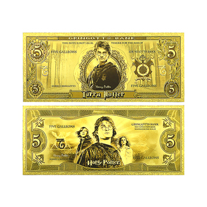 Billet de banque commémoratif en feuille d'or sur le thème de l'anime américain, collection de souvenirs de dessins animés, carte plaquée or pour cadeau - Product Image 4