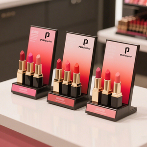 Tùy chỉnh cho máy tính để bàn sử dụng trong các cửa hàng mỹ phẩm trưng bày Mỹ phẩm son môi sản phẩm Acrylic Son môi hiển thị truy cập đứng - Product Image 2