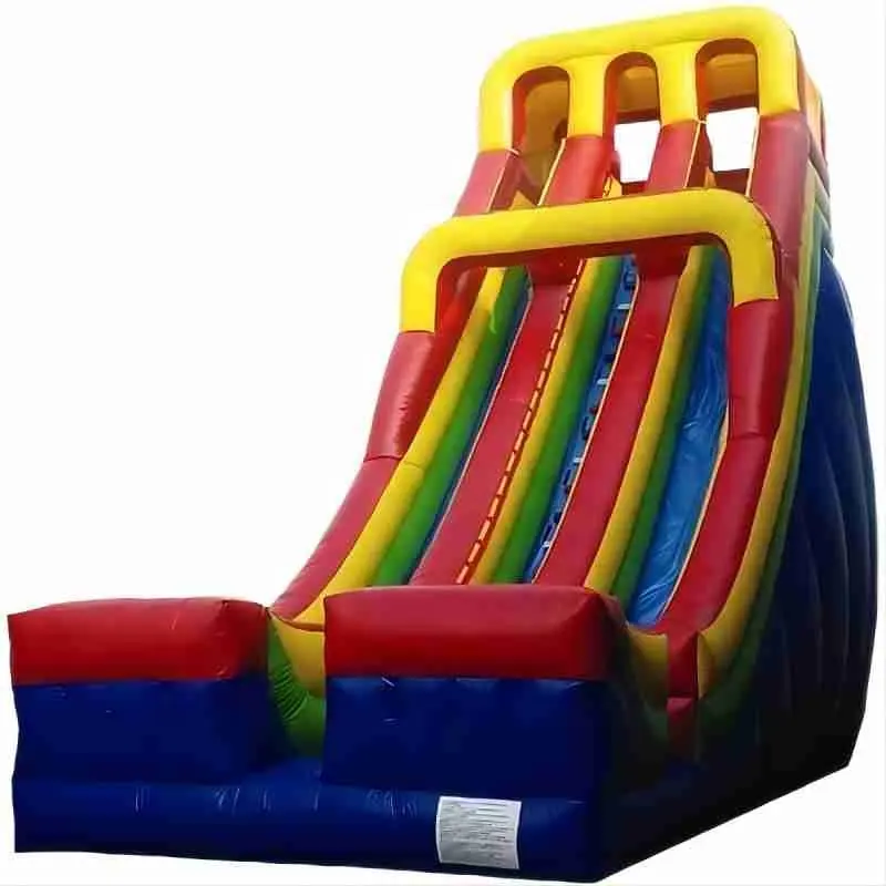 Commercial outdoor inflatable double lane slide for sale for adult