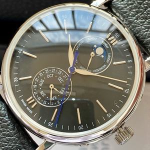 High Quality Best Selling Mechanical Moon Phase Fashion Design Wrist <b>Watch</b> with <b>Black</b> Strap - Product Image 4