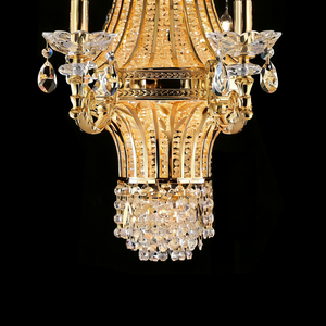 Lampadario di Cristallo Illuminazione in Ottone Lampadario a Doppia Altezza Lampadari e Lampade di Lusso - Product Image 4