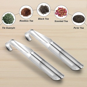 Stainless Steel <b>Tea</b> Strainer 304 Pipe Shape Reusable <b>Tea</b> <b>Infuser</b> Filter For Loose Leaf <b>Tea</b> Brewing - Product Image 4