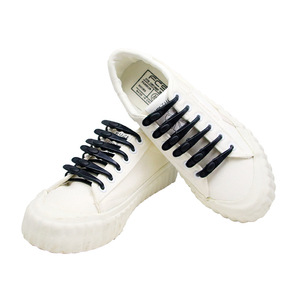 Cordones de silicona elásticos para niños y adultos, agujetas de doble agujero de cabeza redonda de alta calidad, sin cordones - Product Image 4