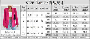 Populaire mi oriental automne et hiver tempérament navettage couleur unie col polo à manches longues petit costume manteau haut <span class=keywords><strong>Blazer</strong></span> - Product Image 2