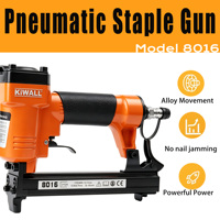 Pistolet à clous pneumatique KiWALL 8016 en alliage, sans blocage, puissant, pour le travail du bois