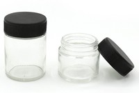 Bouteille en verre avec capuchon CRC, récipient écologique en verre, accessoire de sécurité pour enfant, 50ml 70ml 110ml
