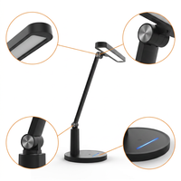 Lampe de table LED moderne pour enfants avec protection oculaire RG0, design de bras intelligent, commande tactile pour l'étude, la lecture et l'éclairage domestique