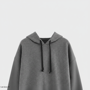 High Quality 100% Polyester <b>Thick</b> Blank Plain Heavyweight No String Oversized Hoodies Unisex Custom Logo Plus Size Men's Hoodies - Product Image 1