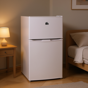 Réfrigérateur compact HOMCOM 3,2 pieds cubes, mini-réfrigérateur à double porte avec étagère réglable et porte réversible pour chambre à coucher et usage domestique - Product Image 2