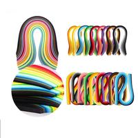 Bandes de papier quilling Beckon OEM 80gsm 120gsm, couleur arc-en-ciel, largeur 5mm, longueur 39cm, pour la création de cartes, le scrapbooking et les décorations