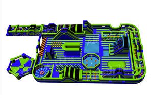 Parcs de jeux gonflables combinés de grande taille, personnalisables, de qualité supérieure, vente directe d'usine pour l'intérieur et l'extérieur - Product Image 5