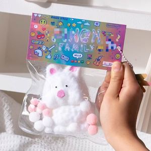 ของเล่นโมจิสควิชชี่รูปสัตว์แบบซิลิโคนบรรเทาความเครียด ของเล่นบีบเล่นน่ารัก บรรจุในถุงสุ่มสำหรับขายส่ง เหมาะสำหรับเด็ก - Product Image 6