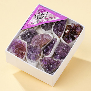 Set di Minerali Naturali Grezzi, Pietre Preziose, Cristalli Autentici, Quarzo Rosa, Ametista, Cluster in Confezione Regalo Aura - Product Image 5
