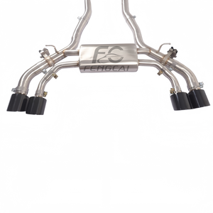 Escape trasero Cat para <span class=keywords><strong>BMW</strong></span> M5/<span class=keywords><strong>M6</strong></span> G99 LCI 4,4 T <span class=keywords><strong>2022</strong></span> + tubo de escape X silenciador de tubo con controlador y onda de sonido modificada de punta - Product Image 4