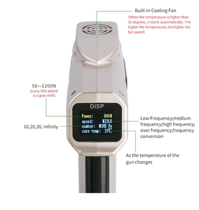 جهاز تنشيط الجسم الشوكي المحمول القابل للتعديل 1200N الرقبة بتقويم العمود الفقري مسدس تدليك - Product Image 2