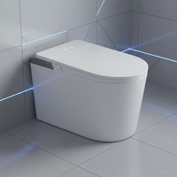 Toilette intelligente flexible haut de gamme avec installation au sol/mur, bidet intelligent électrique pour salle de bain d'hôtel de luxe