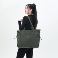 Bolsa Deportiva de Yoga y Gimnasio Estilo Influencer 2026, de Gran Capacidad, con Asa al Hombro, Forro de Nailon y Poliéster, Organizador para Viajes de Ocio