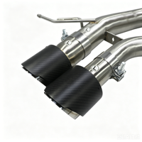 Nouveau JIAJUN Luxe Silencieux de performance à tube central unique, système Catback à longueur égale, en acier inoxydable SS304 poli miroir, pour M3 G80 M4 G82 S58