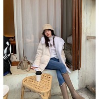 Bottines à bout rond pour femmes, imperméables, été automne, décontractées, talon épais, légères, en microfibre