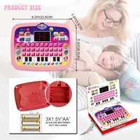 Juguete Educativo Samtoy, Tableta de Aprendizaje de Inglés, Juguete de Computadora Portátil para Bebés, Juguetes Educativos para Niños con Pantalla LED