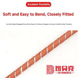 Спиральная нагревательная лента для труб, силиконовый резиновый материал, устойчивый к коррозии, полное покрытие, защита для труб, гибкий нагреватель - Product Image 4