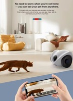 Kamera Pemantau Hewan Peliharaan Pintar 360 Ai GPT Robot Cerdas dengan Dispenser Camilan, Kontrol Aplikasi Wifi, Terbaru di 2026