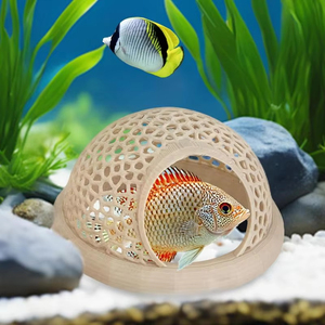 Cueva Flotante para Betta, Hamaca para Acuario, Decoración Segura para Peceras, Casa para Alimentación y Cría de Peces en Contenedores - Product Image 1