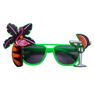 Nouveauté lunettes de soleil Crazy Hawaiian Flamingo lunettes de soleil de fête <span class=keywords><strong>cocotier</strong></span> - Product Image 2