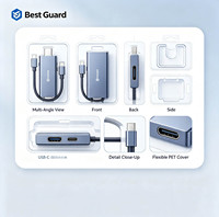 Empaque de Blíster Personalizado para Adaptador de Interfaz USB, Blíster Transparente de PET para Exhibición de Accesorios Electrónicos