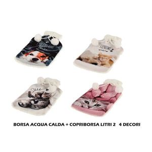 Bouillotte avec housse décorative 2 LT 4 décorations pour ANIMAUX DE COMPAGNIE - Product Image 1