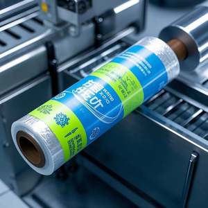 Rouleau de film thermoscellable PET/CPP pour aliments Emballage de collations imprimé personnalisé pour barres de chocolat Aliments surgelés Douceur brillante haute clarté - Product Image 1