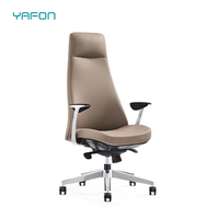 Chaise de bureau de direction moderne de luxe, ergonomique, inclinable, pivotante, en maille ergonomique, en cuir PU, fonction rotative, en bois et en plastique