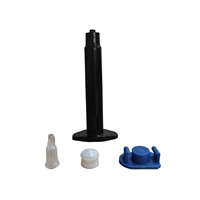 Cartouche de distribution pour adhésif, mastic, colle à verre, colle silicone, tube de calfeutrage de 3 ml (3 cc)
