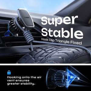 ที่ยึดโทรศัพท์ในรถยนต์ LISEN แบบแม่เหล็ก พร้อมคลิปหนีบกันสั่น สำหรับ Samsung Galaxy S25 S24 <span class=keywords><strong>iPad</strong></span> Mini อุปกรณ์เสริมช่องแอร์ - Product Image 3