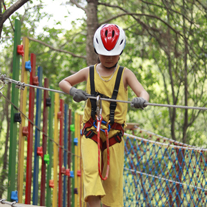 เข็มขัดพยุงเอวสำหรับเด็ก, สายรัดนิรภัยป้องกันองค์ประกอบของเด็กสำหรับกิจกรรมกลางแจ้งเล่นกีฬาปีนหน้าผาลุยไฟ - Product Image 5