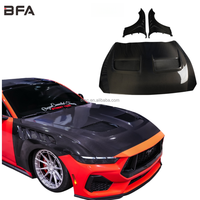 Capot moteur en fibre de carbone style BFA GTD à double ventilation, capot léger compatible avec Ford Mustang S650 EcoBoost/GT/Dark Horse 2024+