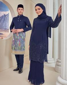 SIPO Eid Hotsale Malaisie Baju Kurung Robe Jilbab Femme Conceptions Islamiques Jubah Muslimah Femmes Pour Vêtements Musulmans Décontractés - Product Image 5