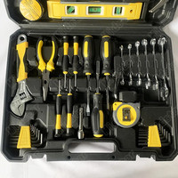 Ensemble d'outils à main professionnels de 108 pièces, boîte à outils en métal pour une utilisation à domicile, travaux de menuiserie et réparation automobile