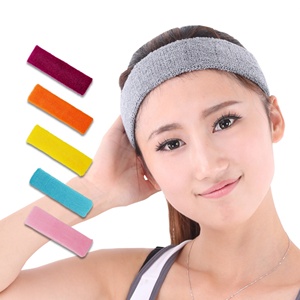 Bandeaux de sport en coton biologique pour femmes, anti-transpiration, en tissu éponge, avec adhérence et amorti, nouvelle collection - Product Image 5
