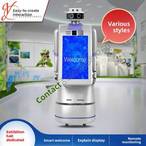 หุ่นยนต์ต้อนรับอัจฉริยะ หุ่นยนต์นำทาง หุ่นยนต์ต้อนรับด้วย AI  จอแสดงผลโฆษณาไฮเทคจากจีน - Product Image 6