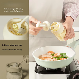 AnKou ชุดกล่องแก้วใส่เครื่องปรุงแบบยั่งยืนพร้อมกล่องใส่น้ำตาลผงชูรสและขวดเครื่องปรุง-เครื่องล้างจานและเตาอบที่ปลอดภัยของใช้ในครัวเรือน - Product Image 3