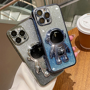 Funda Protectora Antigolpes con Soporte y Brillo Electrochapado para <span class=keywords><strong>iPhone</strong></span> 17 Air, 16, 15, 14 Plus, 13, 12, <span class=keywords><strong>11</strong></span> <span class=keywords><strong>Pro</strong></span> <span class=keywords><strong>Max</strong></span> - ¡Novedad 2026 de Gran Venta! - Product Image 2