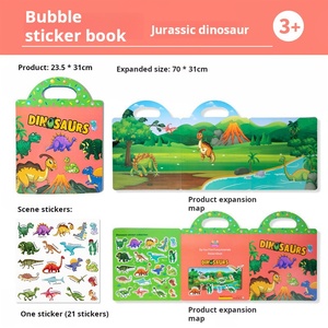 Stampa personalizzata in fabbrica popolare divertente libro adesivo silenzioso adatto per l'educazione della prima infanzia per migliorare le capacità pratiche - Product Image 3