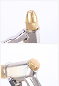 Anti Rust Copper Nozzle High Pressure Garden Water Spray Gun Durable Metal Hand Sprayer for <b>Pet</b> <b>Bathing</b> <b>Cleaning</b> - Product Image 2