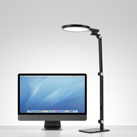 Lámpara de Escritorio LED Ajustable con Salidas USB y USB-C, 5 Modos de Color, Memoria y Luz Nocturna para Comercios