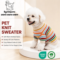 Pull tricoté pour animaux de compagnie, multi-styles, à rayures brodées, vêtements pour chiens, pull chaud pour animaux de compagnie, pour Bichon, Pomeranian, Chihuahua