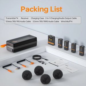 Comica <span class=keywords><strong>Vimo</strong></span> Q Four Sistema DE MICRÓFONO INALÁMBRICO-Mini micrófono 2,4G con caja de carga para cámaras, teléfonos inteligentes, PC, transmisión en vivo - Product Image 6