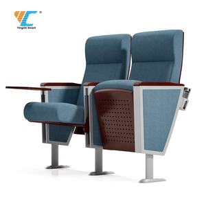 Sillas de auditorio de <span class=keywords><strong>cine</strong></span> con respaldo alto de plástico plegables azules modernas baratas 2022 - Product Image 6